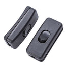10Pcs AC125V 3A 250V 6A Black ON/OFF In Line Cord Switches for Bedroom