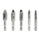 5PC HSS 4241 Screw Extractor Drill Bits Tool Broken Damaged Bolt Remov WGS