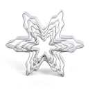 5PCS Snowflake Stainless Steel Cookie Cutter Biscuit Pastry Mold Cake Decor Hn