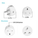 UK Plug Smartphone WiFi Plugs Remote/Voice Remote Control Amazon Alexa Google