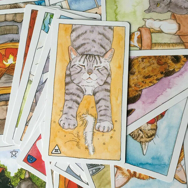 Cat Tarot Cards Game Party Playing Tarot Cards Whimsical and Humorous TarotB&SE