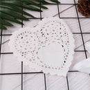 100pcs 5.5" Scrapbooking Hollowed Lace napkins doyleys placemat decoupage papM&E