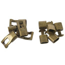 5 Sets Bronze Tone Hook Clasps 24x12mm for Leather Bracelet