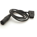 D-Tap 2 Pin Female Connector to XLR 4Pin Power Cable for Anton Bauer Battery