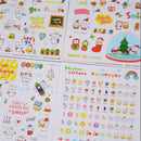 6Sheet Lovely Pig Transparent Calendar Diary Book Stickers Scrapbook Decor BX