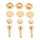 1 Pack Trumpets Finger Buttons Connecting Rods Valve Caps Cover, Golden