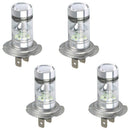 2 Pair Mini 100W SMD Automobile Front Foglight Driving Lights Bulbs H7