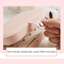 Korean Girls Earrings Plate Jewelry Box Ear Stud Ring Storage Box (Pink) A