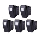 10 Pieces Car Boat 12V 20A Bar Rocker Toggle Switch with White & Green Light