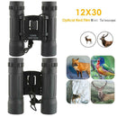 12X30 Optical Zoom Field Glasses Telescopes Red Film Hunting HD Binoculars A