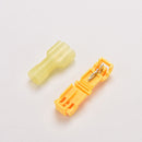 10 New Electrical Cable Connectors Quick Splice Lock Wire Terminals Crimp Yel B+