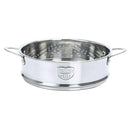Set of 2 Steamer Basket Kitchen Steamer Pot Prepares Eggs Cooking 20/18cm