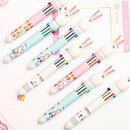10 Color 0.5mm Cartoon Ballpoint Pen Press School Office Supplies Stationery j