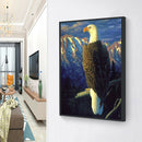 DIY 5D Drawing Full Round Drill Serious Eagle Kit Diamond Painting Ornament