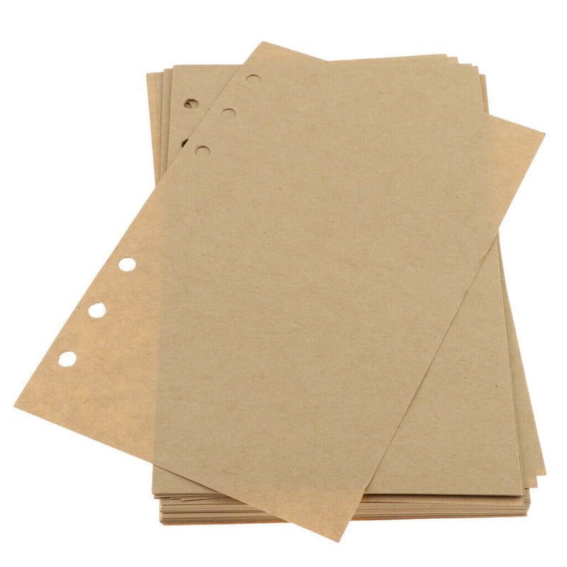 80 Sheets A6 Notebook Inserts Binder/Planner Blank Craft Paper Bullet Journaling