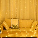 LED USB Window Curtain Lamp Fairy String Light Christmas Home Bedroom Decor