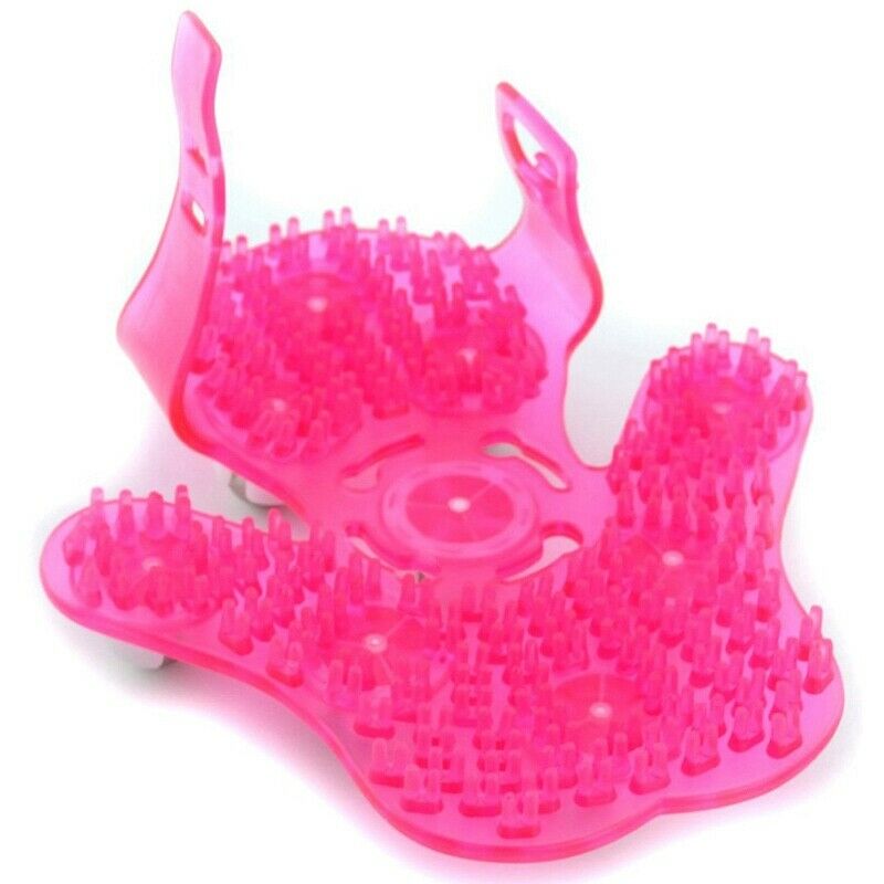 Palm Shaped Massage Glove Body Massager With 9 360-Degree-Roller Metal Roll D6P2