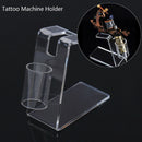 Tattoo Machine Holder Stand Clear Acrylic Tattoo Gun Organizer Stand Rack Too@