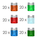 5-30A Set 120 pcs 19 mm Automotive Fuse Automotive Fuse Flat Fuse SN9F