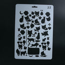 Theme Lace Ruler Template DIY Photo Album Drawing Tool (Kitty)