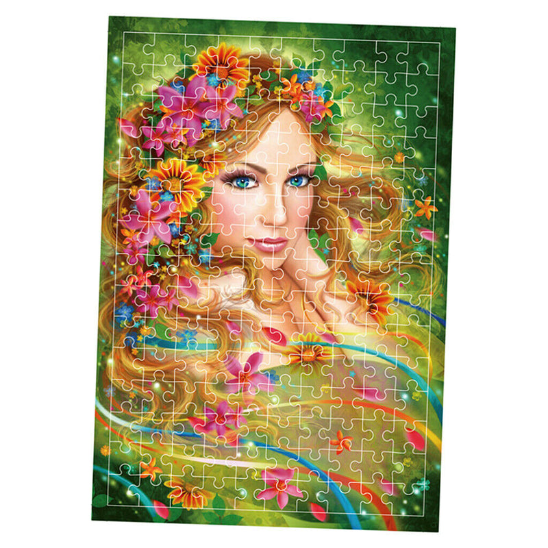 150 Paper Jigsaw Puzzles Flower Beauty Drawing for Unisex Patience Training
