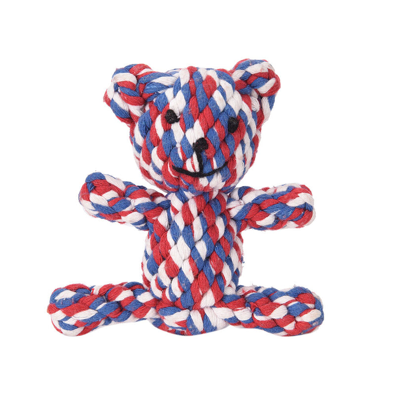 1pc x pet dog durable bear knot for small and large dogs trainging chew toys 3C