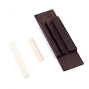 Replacement 3 String Guitar Rosewood Bridge&Bone Saddle Nut For Guitar Lover