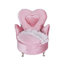 Lace Single Chair Jewelry Box for Women, Compartments Necklace Display Jewelry