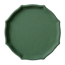 Colorful Wood Dried Fruit Plate Snacks Dessert Serving Tray Dark Green