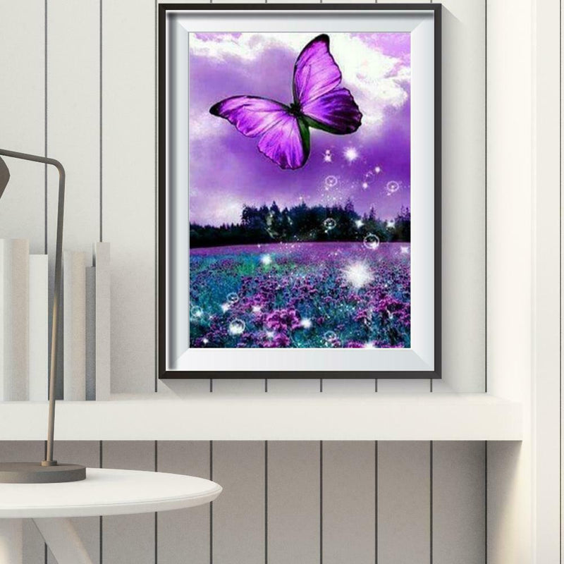5D DIY Full Drill Diamond Painting Butterfly Embroidery Mosaic Craft Kit