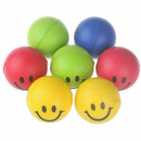 12pcs/pack Happy Smile Face Bouncy Relaxable Squeeze Pain Relie Ball Stress O9E1