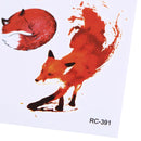 Waterproof Temporary Tattoo Stickers Cartoon Fox Water LZansfer flash tatooII.AU
