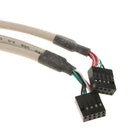 USB 2.0 Rear Panel Cable Header Motherboard to External 4 Port USB Bracket Cord
