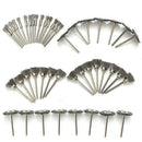 45Pcs  5mm 15mm 25mm Steel Wire Brush Polishing Wheels Full Kit For Rotary Tools