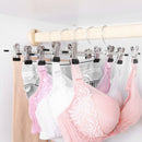 5x Strong Metal Clip Hangers Clothes Coat Trouser Skirt Hooks Rack 30cm