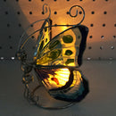 Butterfly Metal Lantern Candlestick Holder Garden Night Tea Light Decor