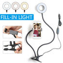 Portable 10 Inch  2 in 1 LED Ring Light Fill-in Video Photo Desktop Selfie Lamp