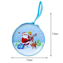 Cartoon Old Man Round Coin Purse Cash Candy Box USB Headset Organizer Xmas Party