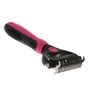Pet Finishing Hair Grooming Tool 2-Sided Undercoat Comb For Dog Cat