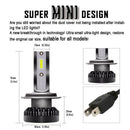 2pcs IP68 Waterproof COB Chip H7 LED Headlight 6000K White Replace Bulb 12000LM