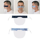 2 Pieces Comfortable Face Cover PVC Durable for Women Men Anti-Spitting