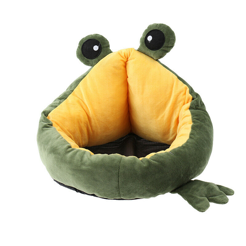 Pet  House Indoor Frog Cat Bed Warm Small Beds Portable Kitten Mat Soft CutSEAU