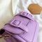 Women Chain Crossbody Bag PU Female Mini Pompom Shoulder Handbags (Purple)