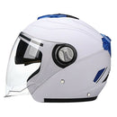 Flip Up Motorcycle Helmets Dual Visor Sun Shield Full Face Helmet White
