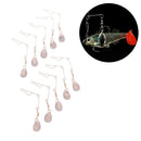 10Pcs 0.8g spinner fishing lure bait spoon Bass Minnow Crank lures tackleOZ