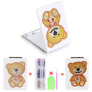 DIY Bear Special Shaped Diamond Painting Mini Vanity Mirror Makeup Mirrors
