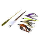 Cat Pet Toys Funny Cat Telescopic Rod Stick+5pcs Feather Replacement Heads