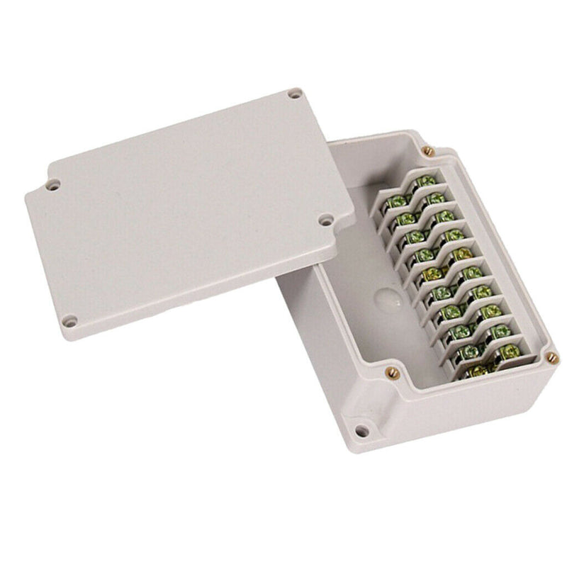 10-Position Terminal Box OUTDOOR ENCLOSURE PLASTIC CASE UTILITY CABLE BOX