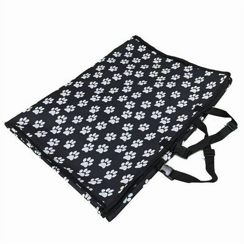 Pet carriers Oxford Fabric Paw pattern Car Pet Seat Covers Waterproof Back