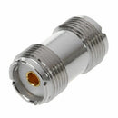 2 Pcs S0-239 UHF Double Female Coax Adapter Connector Plug
